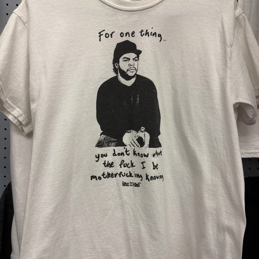 Graphic White T-Shirt. Ice Cube
